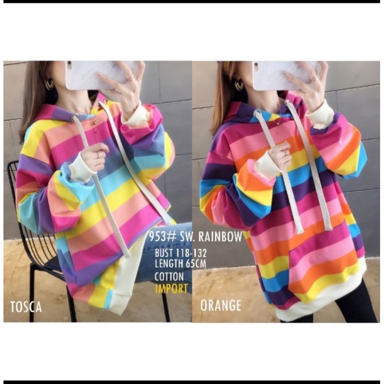 MDLV ~ 953 Sweater Rainbow Fleece Import