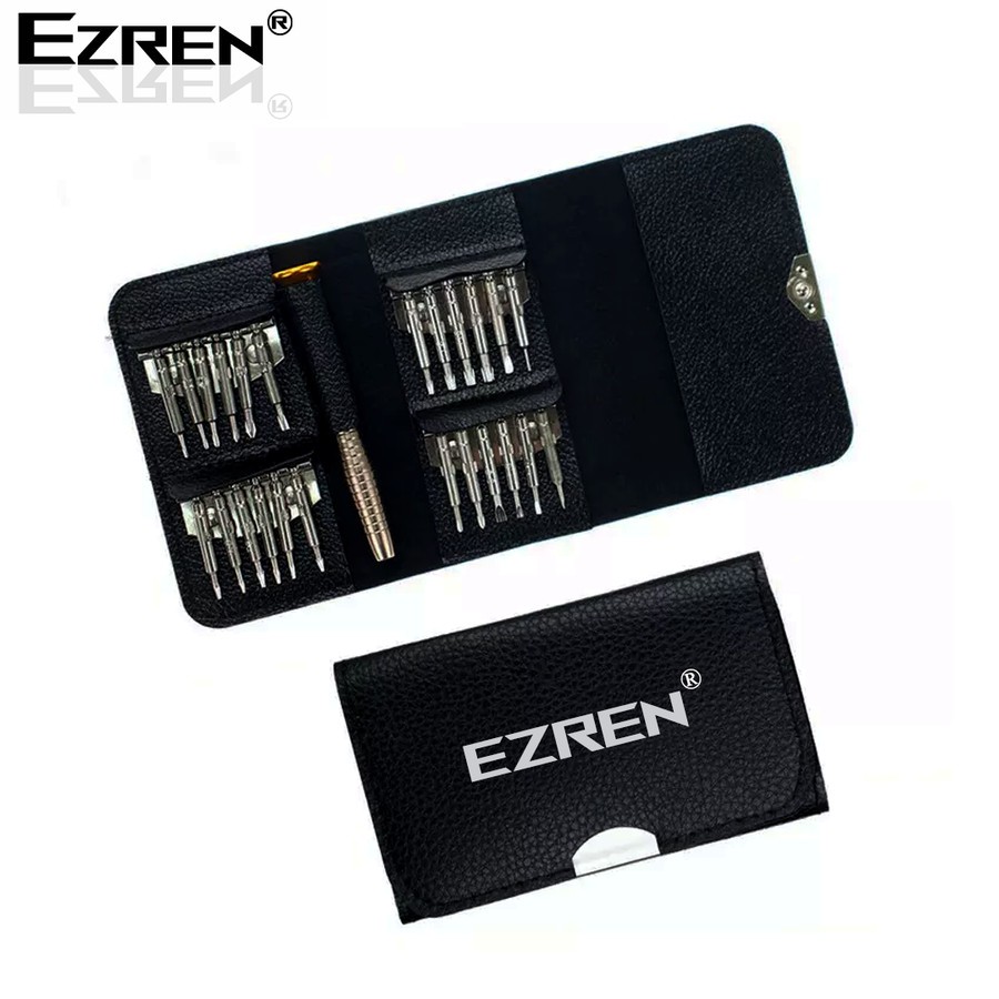 Ezren 25 in 1 Obeng Dompet Torx Komputer Smartphone Perangkat Optik