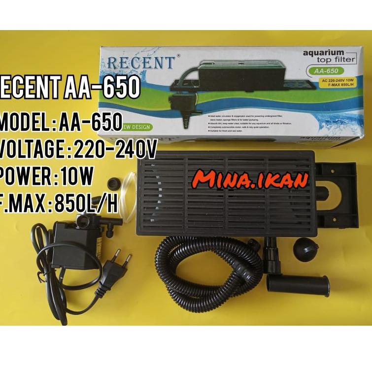Mmr31au22ᵂ ◦ merk armada sp 650 Box Set Top Filter Pompa Penyaring Celup Water Pump Aquarium Aquasca