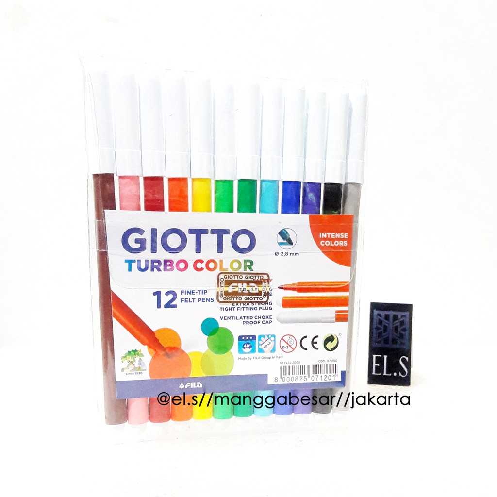 

Giotto Turbo Color 12 Warna ( Spidol )