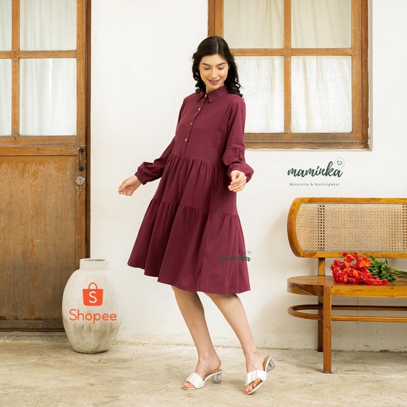 ZAINA MIDI DRESS BUSUI FRIENDLY BY MAMINKA