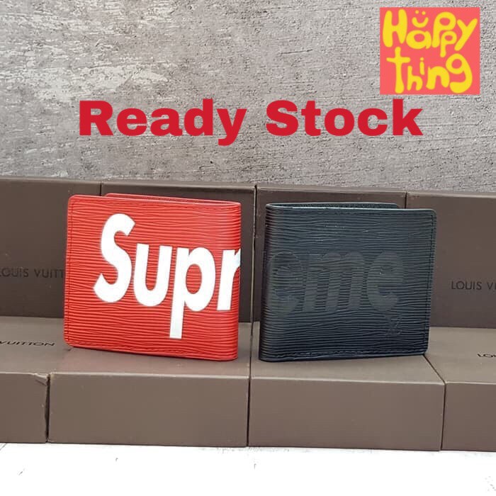 Dompet Lipat Wallet Pria Wanita import Branded LV-Supreme