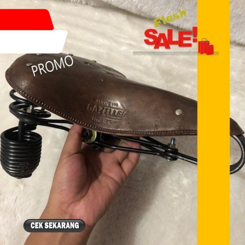 SADEL GELUNG ONTHEL - SADEL KULIT SEPEDA ONTEL - SADEL GANDUL BESAR