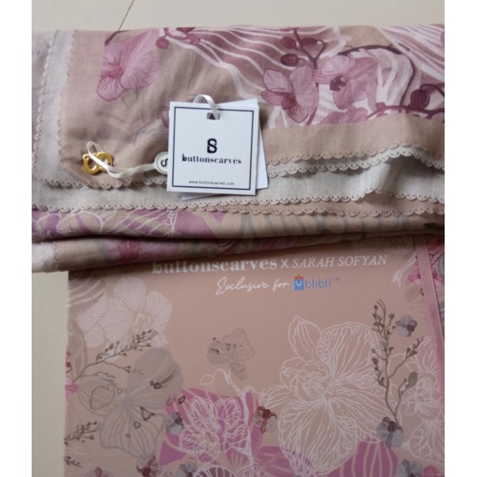 Buttonscarves orchid series rugby tan PL