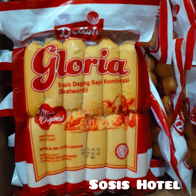Sosis Sapi Kombinasi Gloria 500gr Sosis Hotel Halal