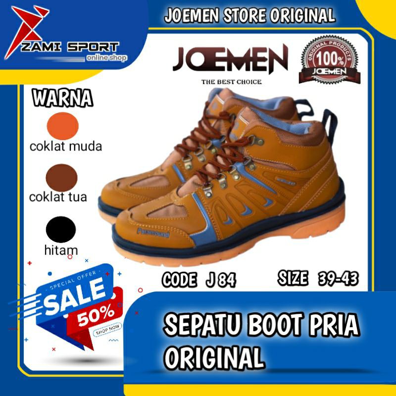 SEPATU KULIT JOEMEN J 84 Original Casual Pria
