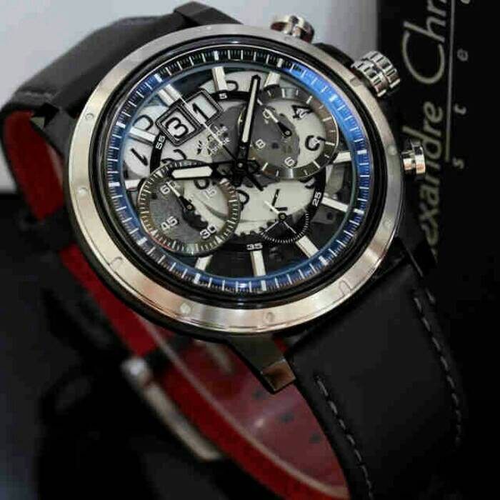 JAM TANGAN PRIA Jam Tangan alexandre Christie Ac 6432 / Ac 6432MC SilverBlack Original