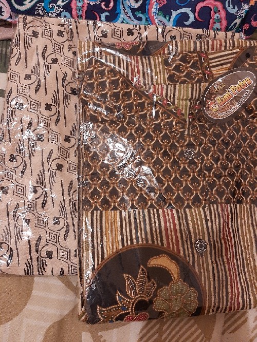 Tey-17 Batik Wanita Asj Sa Hrb026 Kenongo Kemeja Tosca Pendek