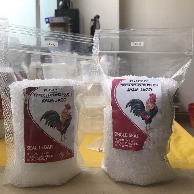 PLASTIK STANDING POUCH 14X22