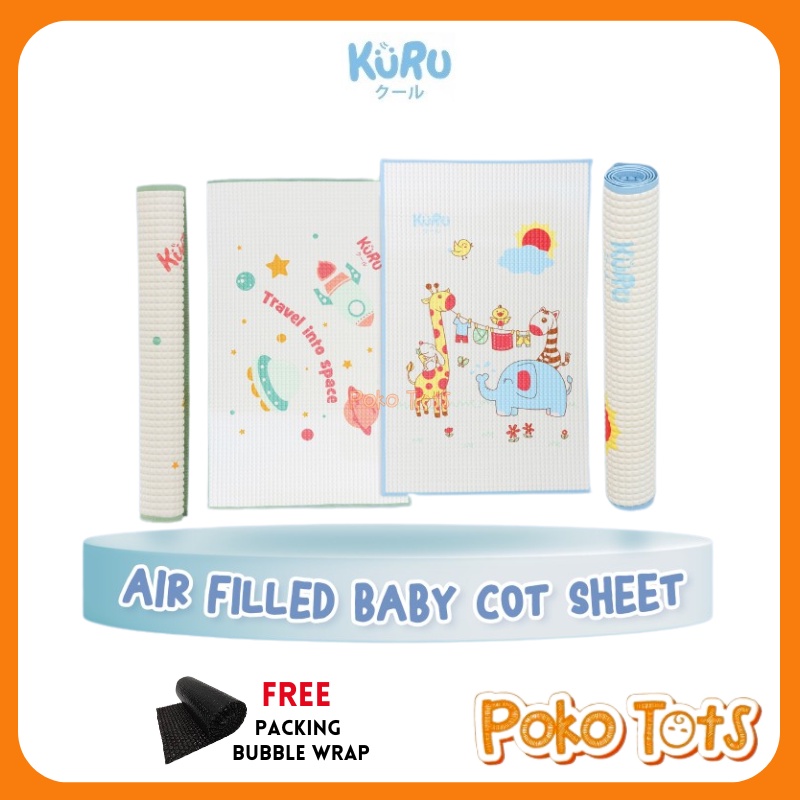 Kuru Baby Organic Healthy Cot Sheet Perlak Organik Alas Ompol Bayi