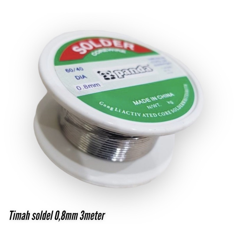 Timah solder 60/40 0,8mm panjang 3 meter - kawat solder