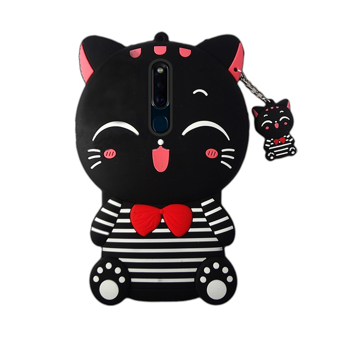 Case XIOAMI/REDMI GO/4X/5A/7/NOTE 5 PRO/NOTE 6 PRO/NOTE 7/NOTE 8/NOTE 8 PRO/ Soft  Black Cat Smile