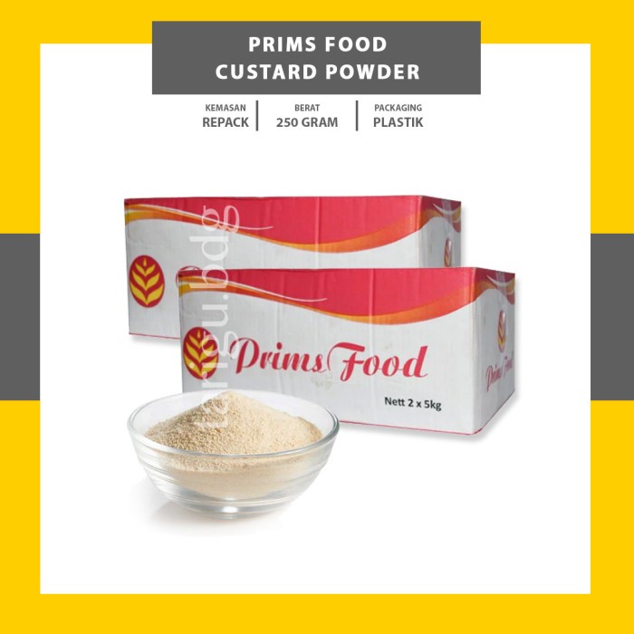 

Ds11D0 Tepung Custard Powder 250Gr Prims Food - Vla Premix - Vla Instant G6040B