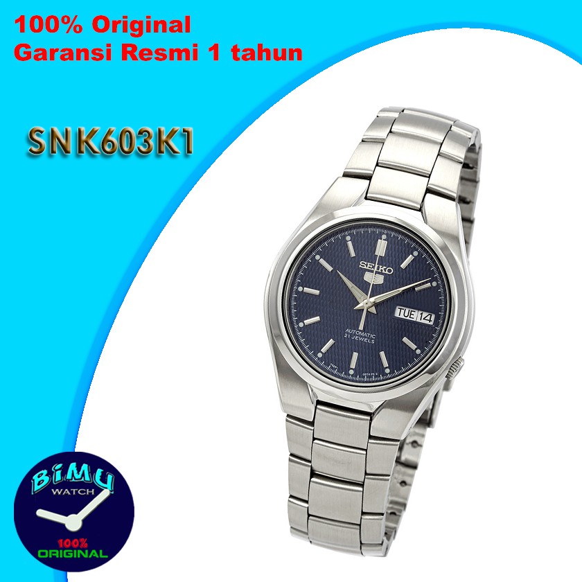 Seiko 5 SNK603K1 Automatic Blue Dial - Jam Tangan Pria SNK603K1
