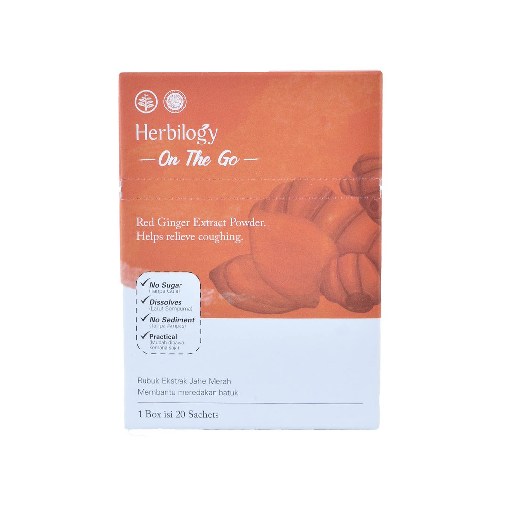 Herbilogy On The Go - Red Ginger Extract Powder Isi 20 Sachet