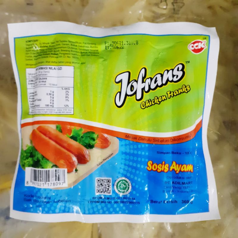 

Sosis Ayam JOFRANS 360gr