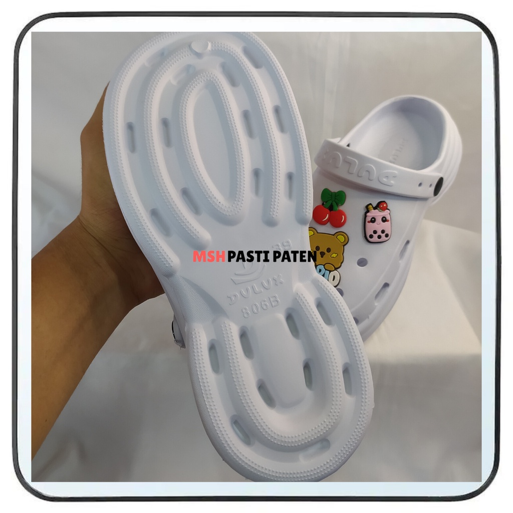 Sandal Baim Eva Rubber Wanita Sandal wedges Dulux Ori