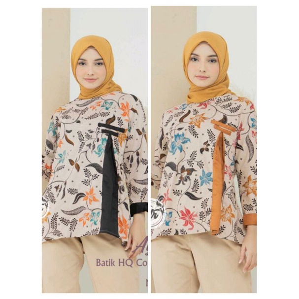 BAJU BATIK WANITA MODERN MONALISA GENES M,L,XL,XXL asli PEKALONGAN