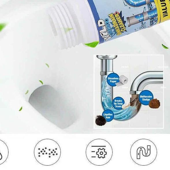 ✿ Anti Mampet Wastafel/Wc/Pipa WILD TORNADO Pembersih Pipa Saluran Air ➽