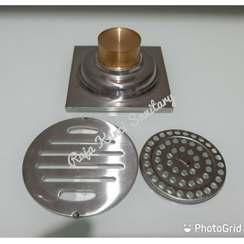 Floor Drain/Saringan got/Anti Bau/Anti Serangga/Kuningan/Stainless