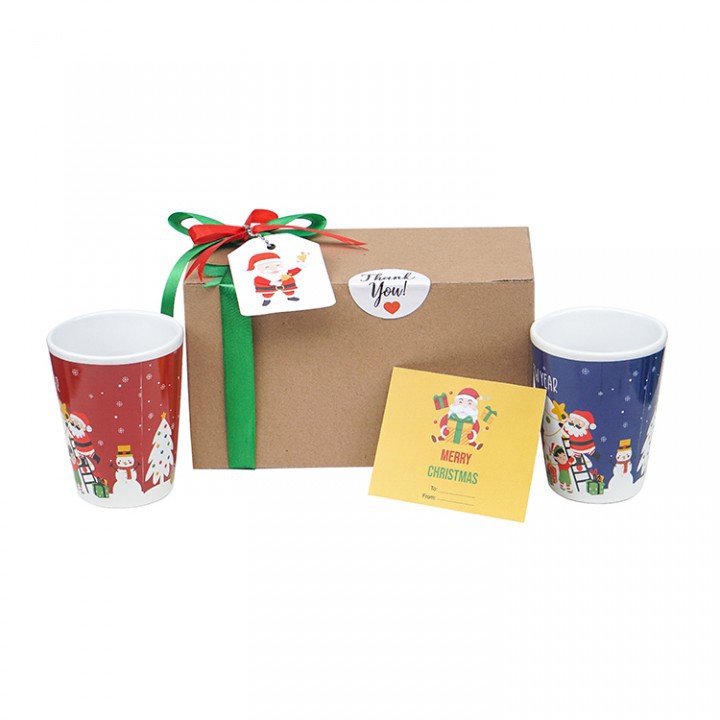 

Paket Souvenir Mug Natal isi 2 + Gift Card/Hampers/Kado Natal/Hadiah Natal