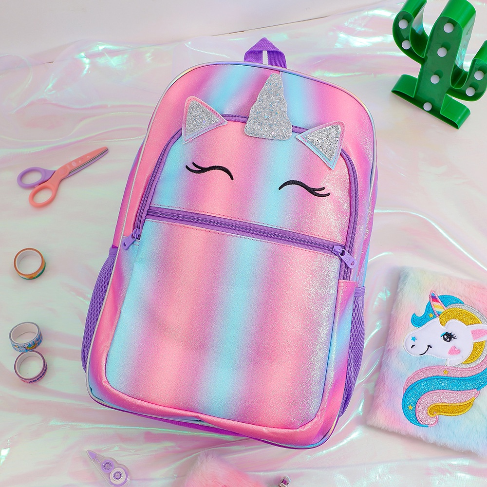 Tas ransel unicorn glitter besar TU075 anak perempuan sd tas sekolah backpack