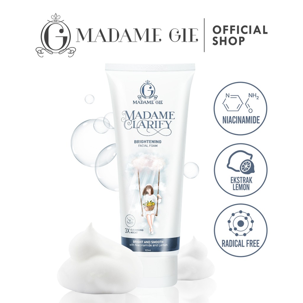 Madame Gie Madame Clarify Facial Foam - Skin Care Pembersih Wajah