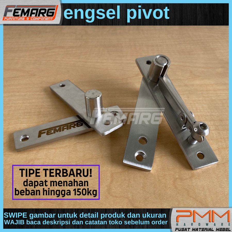 engsel pivot SS FEMARG engsel stainless steel pintu lemari kayu