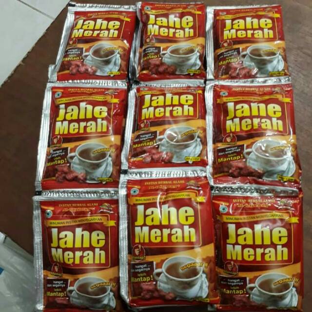 

Jahe merah alguroba 1 renceng isi 10 sacet al guroba