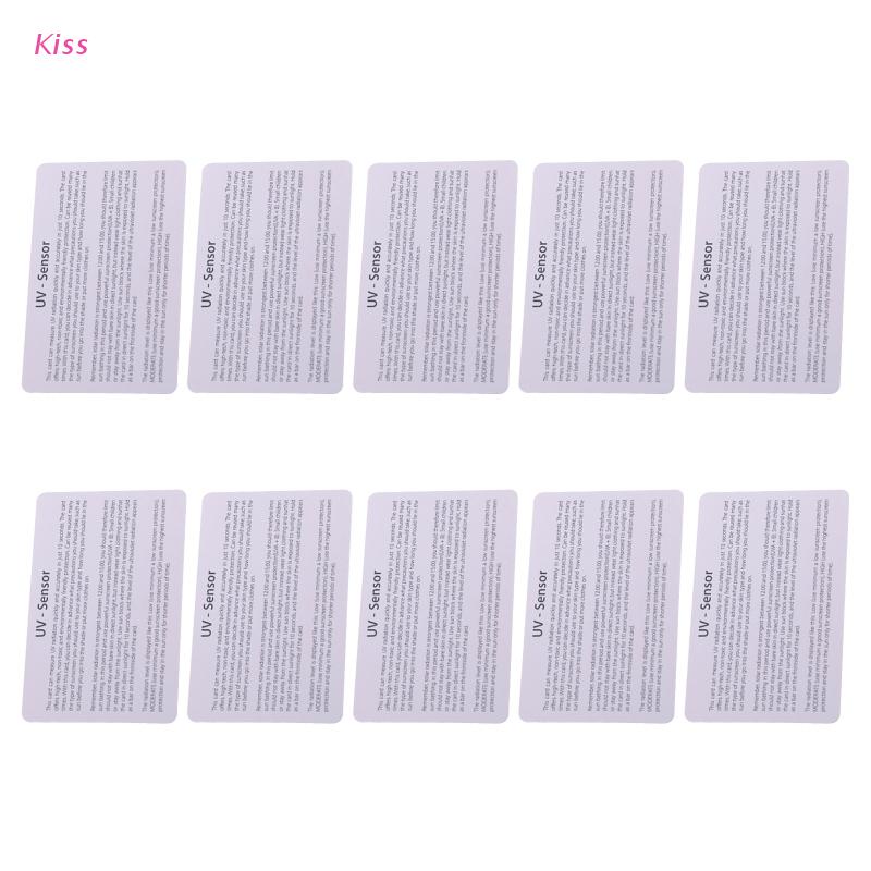 Kiss 10pcs Strip Tester UV Sensor Cepat Reusable