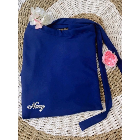 ROK STRAP ROK TALI SHAKILA ROK KOREA TALI STYLE ROK WANITA BAHAN SHAKILA STREAT ALL SIZE FIT TO XL BAWAHAN PANJANG KOREA LONG SKIRT STRAP POLOS-Navy