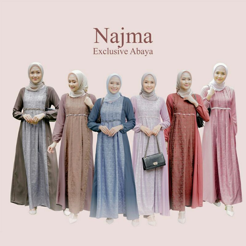 READY najma abaya payet payette by BBC collections