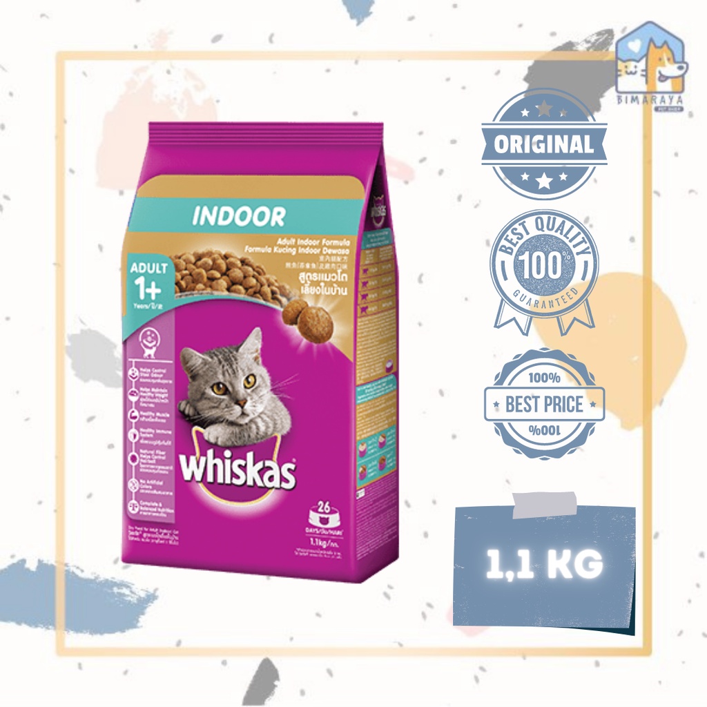 WHISKAS ADULT INDOOR 1,1 KG FRESHPACK