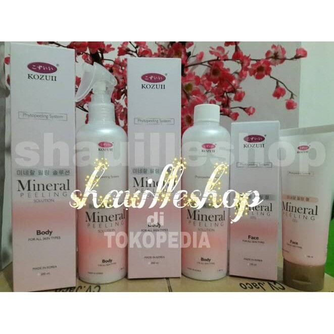 PAKET  KOZUII MINERAL PEELING 100% ORIGINAL ASLI JACO TV / PERONTOK DAKI