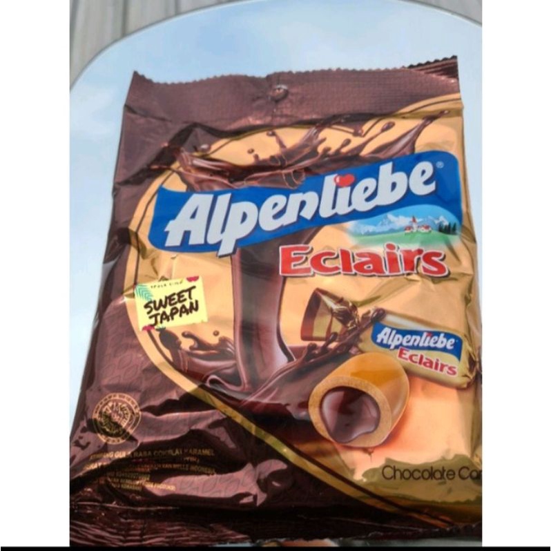 

Alpenlieble Eclairs Chocolate Caramel 144g (40 butir)