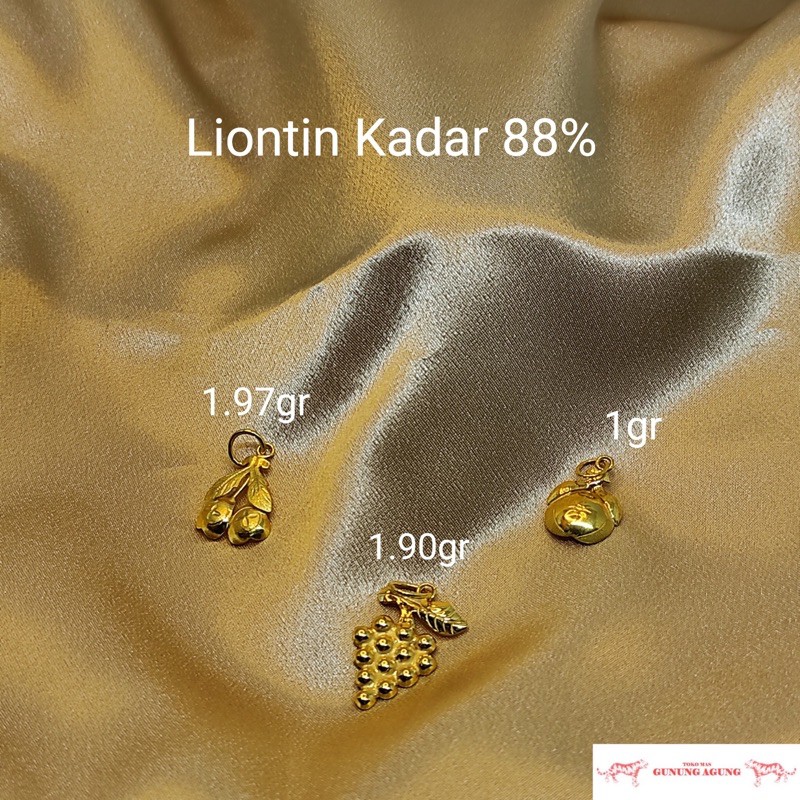 Liontin Emas Tua kadar 88% (+- 24 karat) Toko Mas bekasi Timur termurah Liontin 1 gram bandul kalung