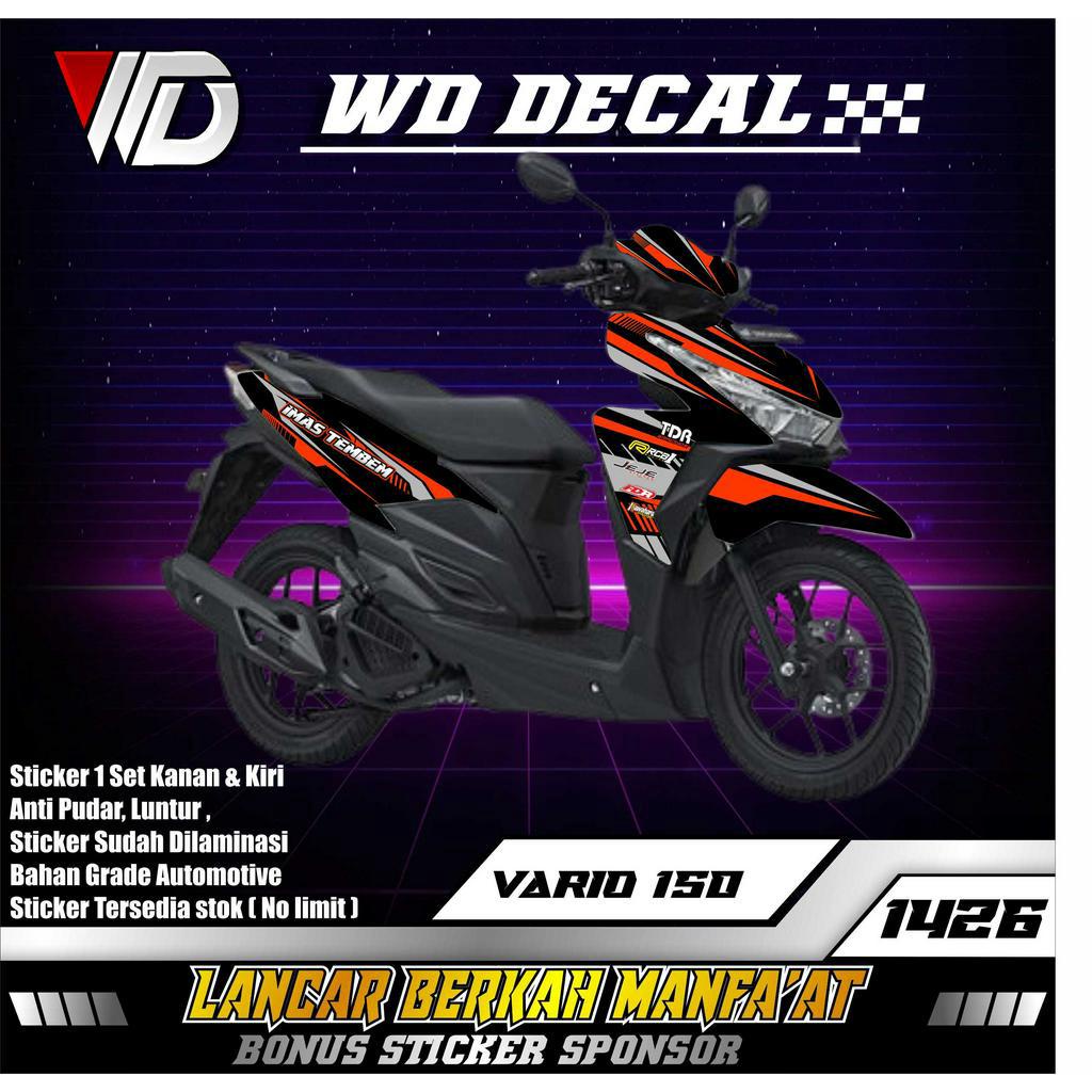 01426 DECAL STICKER SEPEDA MOTOR HONDA VARIO 125 LED