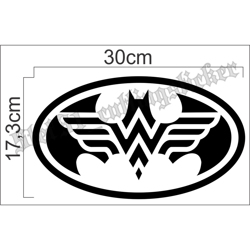 

Sticker cutting gambar logo batman, stiker logo batman