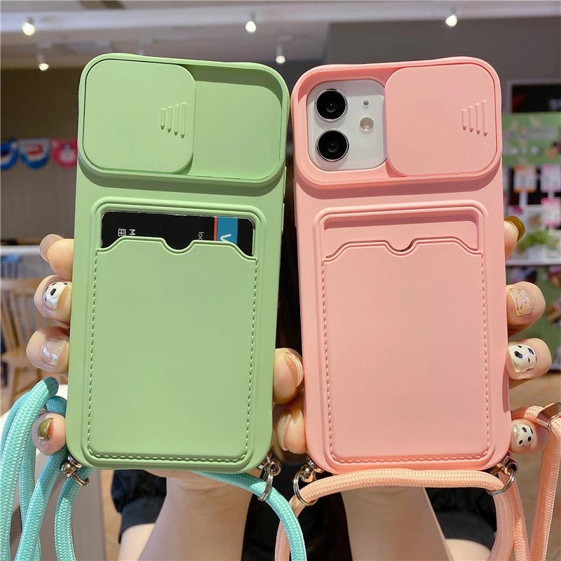 Casing Iphone 7 / 8 / 7plus / 8plus / X / Xr / Xs / Xs Max / 11 / 11pro /11promax/12/12mini/ 12pro / 12proMax Card Push the window Features