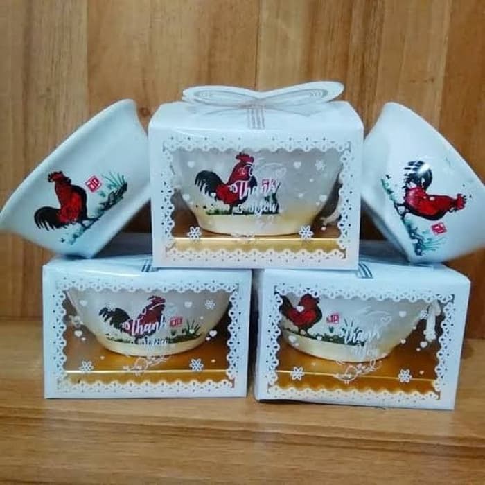  SOUVENIR  MANGKOK  AYAM JAGO MINI KEMAS mika Shopee Indonesia