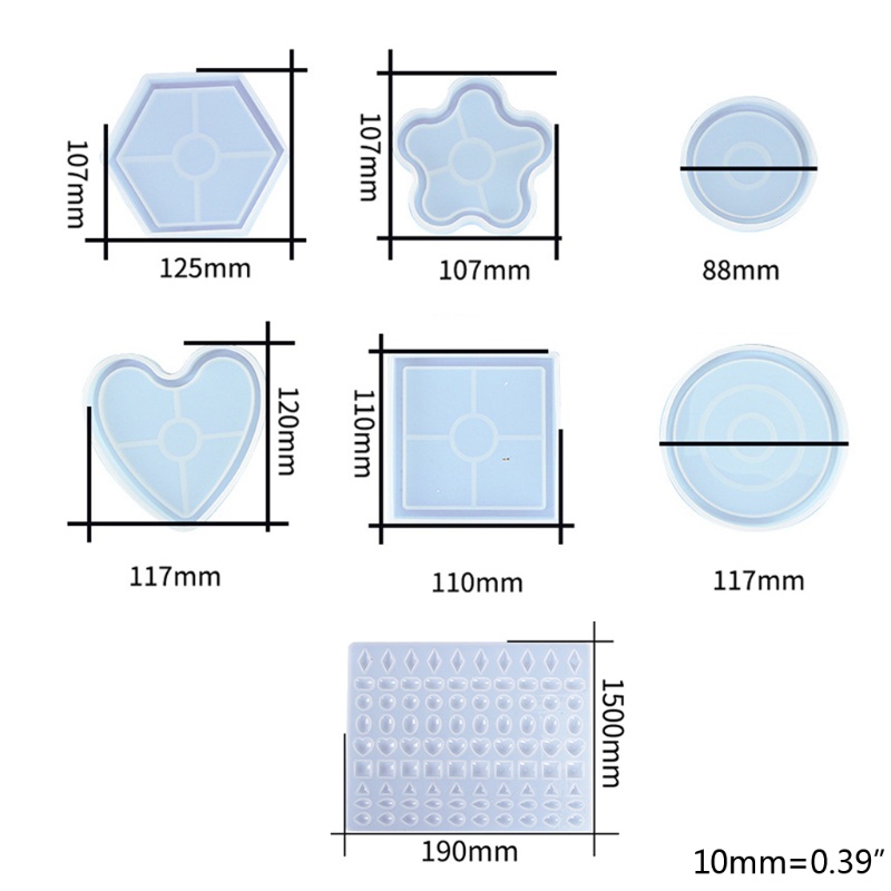 Gro Coaster Cetakan Resin Epoxy Tempat Lilin Sabun Dekorasi Rumah Kerajinan Tangan DIY