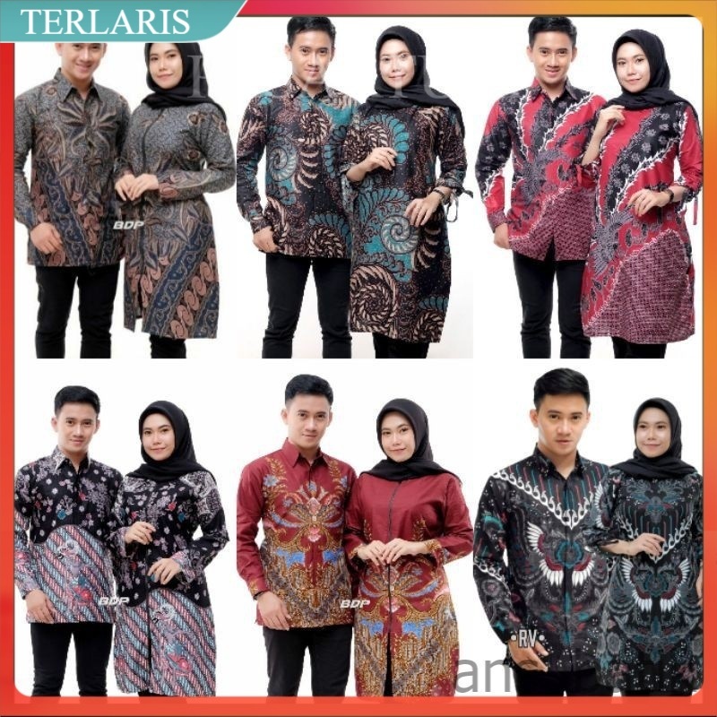 Batik Couple_Maora Sania Ruffle Batik Couple Ori Ndoro Jowi DNT Garansi Termurah