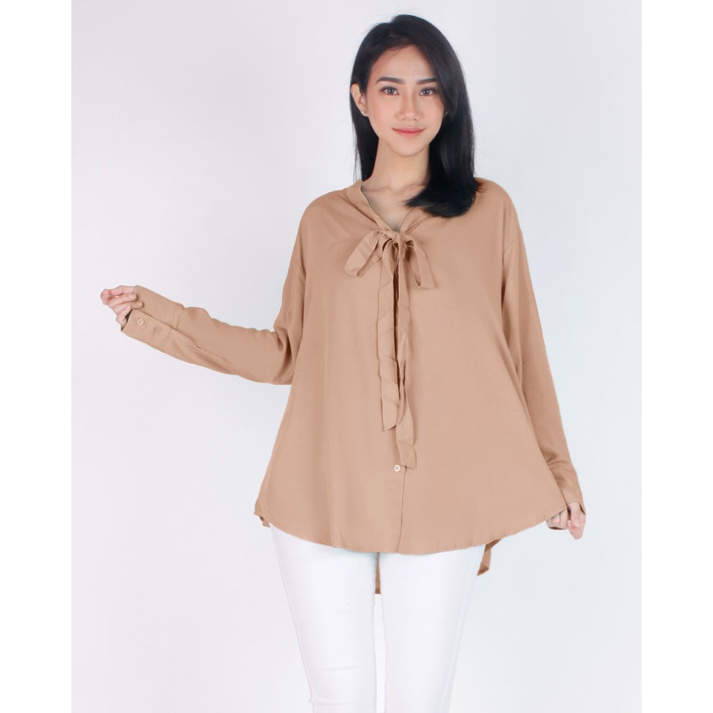 ARENA - RIBBON BLOUSE KANCING DEPAN