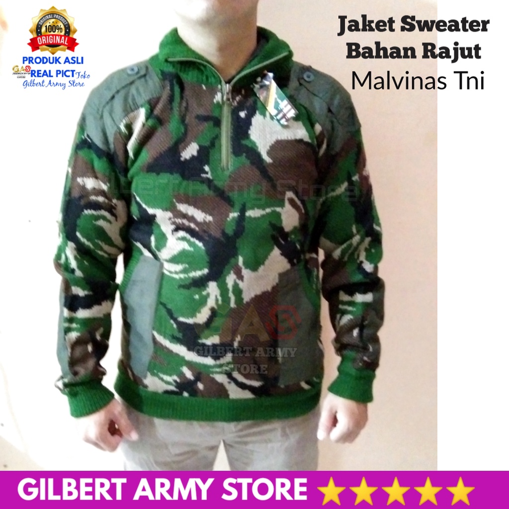 Sweater Loreng Pria Kko Marinir Tni Malvinas Kopasus Terbaru GILBERT ARMY STORE Jaket Rajut Terbaru Asli Original