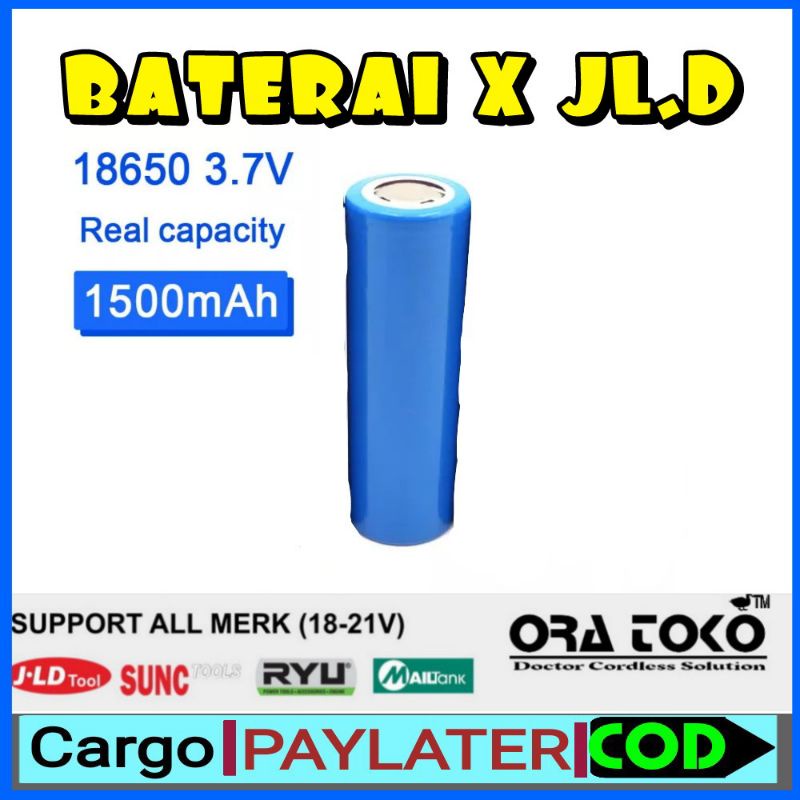 Baterai jld  cordles baterai 18650 / 1.5Ah bor jld, untuk jld nagawa ryu nrt dan cordless lainnya.