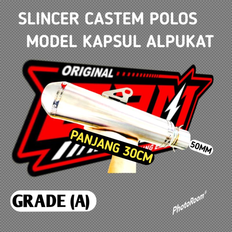 Slincer Knalpot Racing Kastem Kapsu Alpukat Ori BRM model Knalpot Dpj Dsm Dos Jrm Cld Cts Wrx