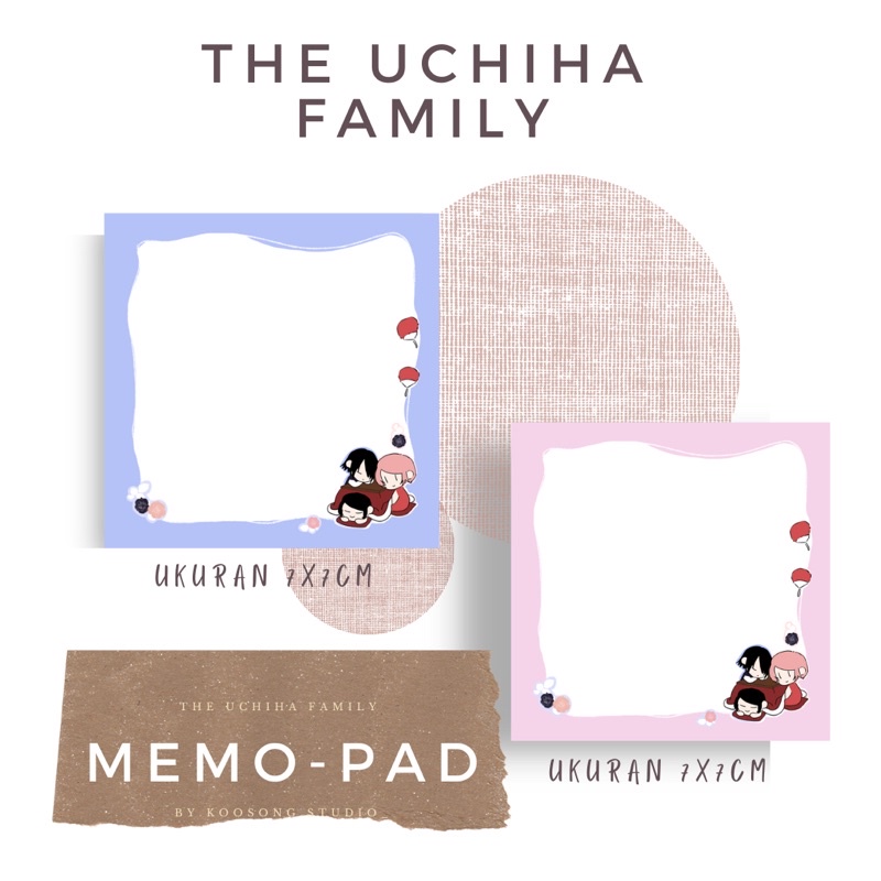 

Memo pad Uchiha sasuke sarada sakura - Naruto fanart series