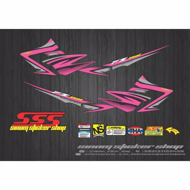 STRIPING VARIASI VIXION OLD/LAMA 2007-2012 MOTIF FZ150i MALAYSIA