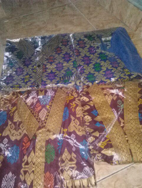 Qnunbatik Sarimbit/couple Batik Rok N Blus Thalita Prodo Biru