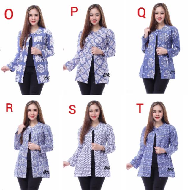 Busana Kerja Wanita BATIK OUTER BOLERO Baju Kantor Atasan Wanita / Cardigan Wanita